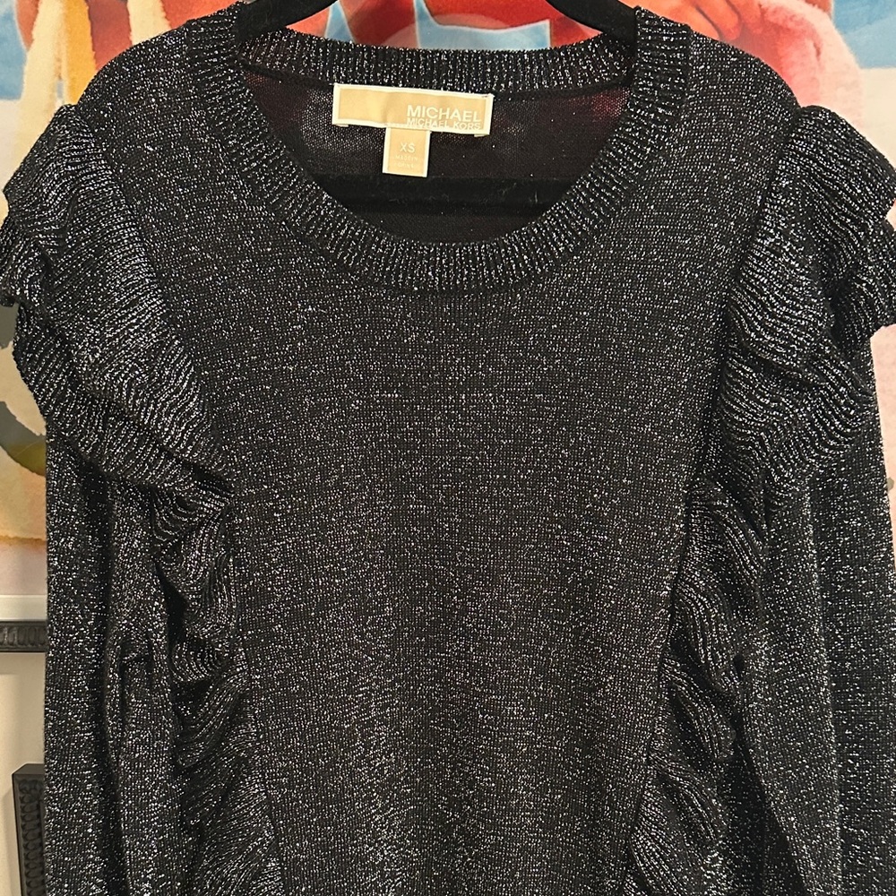 Michael Kors Shimmering Black Sweater